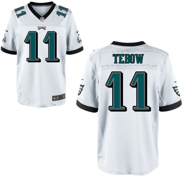 Tim Tebow Philadelphia Eagles #11 Big And Tall Jersey - White