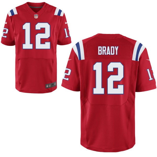 Tom Brady New England Patriots #12 Big And Tall Jersey - Red