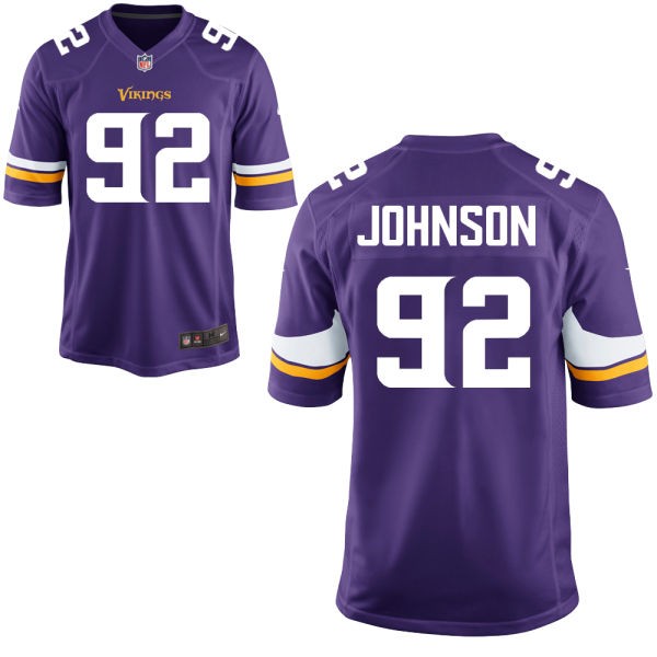 Tom Johnson Minnesota Vikings #92 Big And Tall Jersey - Purple