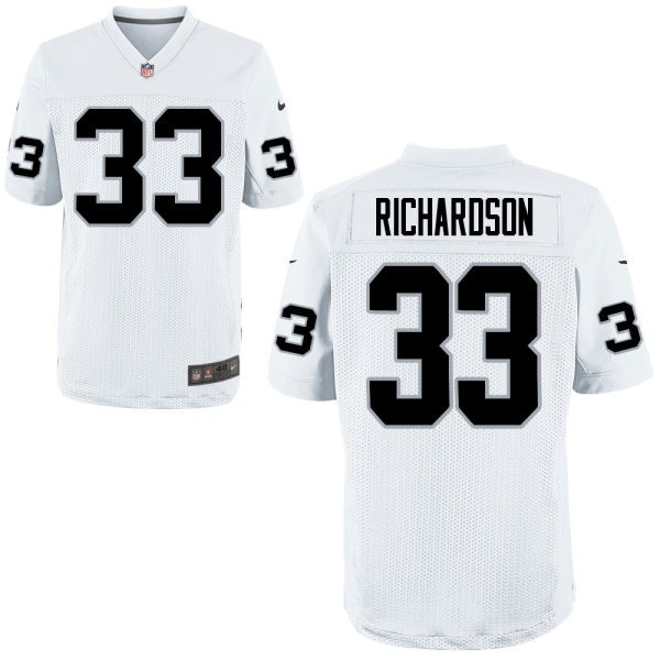 Trent Richardson Oakland Raiders #33 Big And Tall Jersey - White