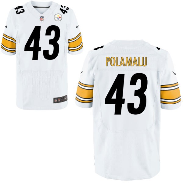 Troy Polamalu Pittsburgh Steelers #43 Big And Tall Jersey - White