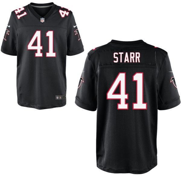 Tyler Starr Atlanta Falcons #41 Big And Tall Jersey - Black