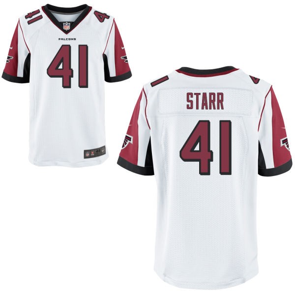 Tyler Starr Atlanta Falcons #41 Big And Tall Jersey - White