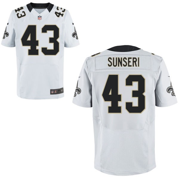 Vinnie Sunseri New Orleans Saints #43 Big And Tall Jersey - White