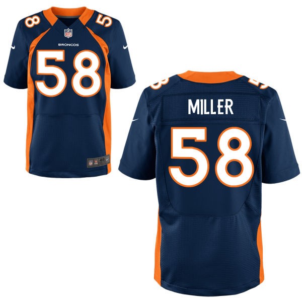 Von Miller Denver Broncos #58 Big And Tall Jersey - Navy Blue