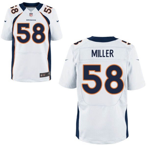 Von Miller Denver Broncos #58 Big And Tall Jersey - White