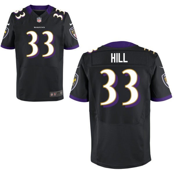 Will Hill Baltimore Ravens #33 Big And Tall Jersey - Black