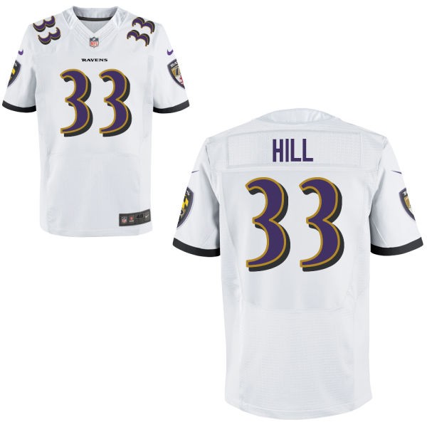 Will Hill Baltimore Ravens #33 Big And Tall Jersey - White