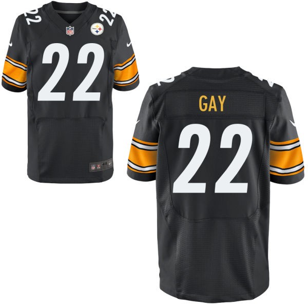 William Gay Pittsburgh Steelers #22 Big And Tall Jersey - Black