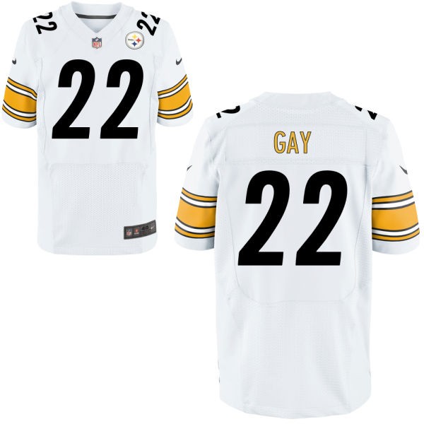 William Gay Pittsburgh Steelers #22 Big And Tall Jersey - White