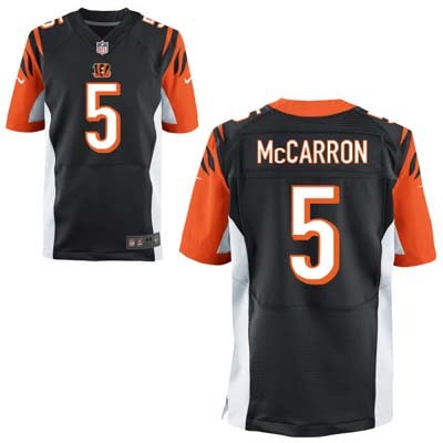 AJ McCarron Cincinnati Bengals #5 Big And Tall Jersey - Black