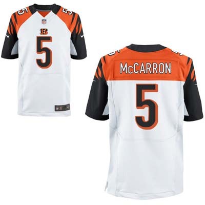 AJ McCarron Cincinnati Bengals #5 Big And Tall Jersey - White