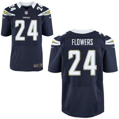 Brandon Flowers San Diego Chargers #24 Big And Tall Jersey - Navy Blue