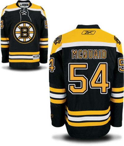 Adam McQuaid Boston Bruins #54 Home Big And Tall Jersey - Black