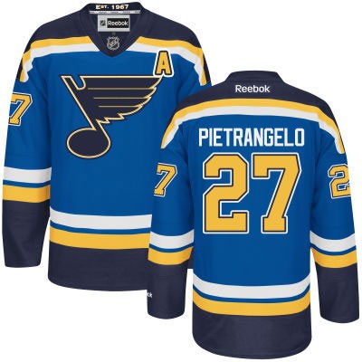 Alex Pietrangelo St. Louis Blues #27 Home A Patch Big And Tall Jersey - Blue