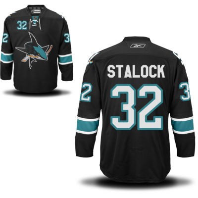 Alex Stalock Vlasic San Jose Sharks #32 Alternate Big And Tall Jersey - Black