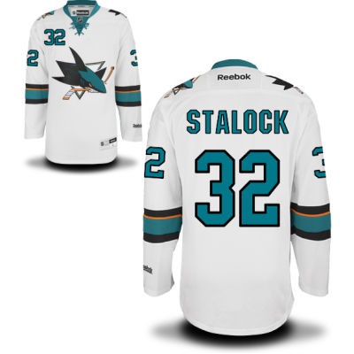 Alex Stalock Vlasic San Jose Sharks #32 Road Big And Tall Jersey - White