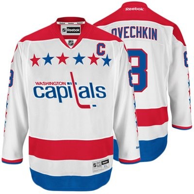 Alexander Ovechkin Washington Capitals #8 Alternate C Patch Big And Tall Jersey - White