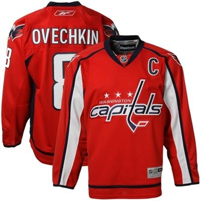 Alexander Ovechkin Washington Capitals #8 Home C Patch Big And Tall Jersey - Red