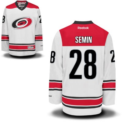 Alexander Semin Carolina Hurricanes #28 Road Big And Tall Jersey - White