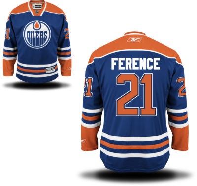 Andrew Ference Edmonton Oilers #21 Home Big And Tall Jersey - Blue