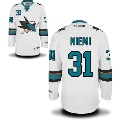 Antti Niemi San Jose Sharks #31 Road Big And Tall Jersey - White