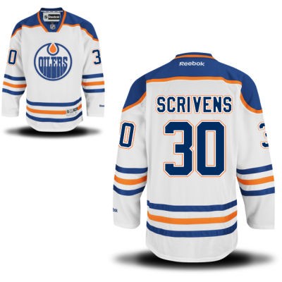 Ben Scrivens Edmonton Oilers #30 Road Big And Tall Jersey - White