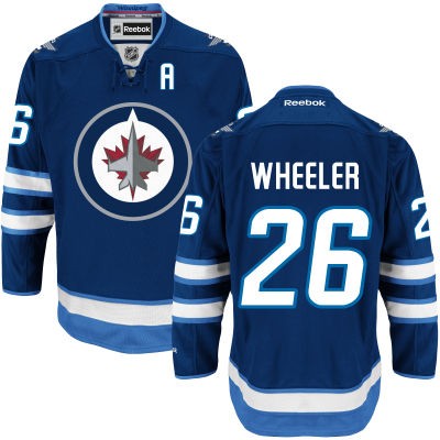 Blake Wheeler Winnipeg Jets #26 Home A Patch Big And Tall Jersey - Blue