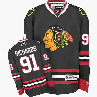 Brad Richards Chicago Blackhawks #91 Alternate Big And Tall Jersey - Black