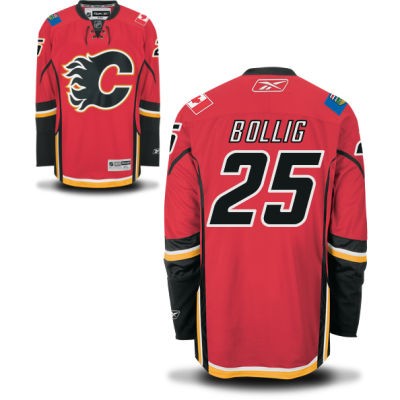 Brandon Bollig Calgary Flames #25 Home Big And Tall Jersey - Red