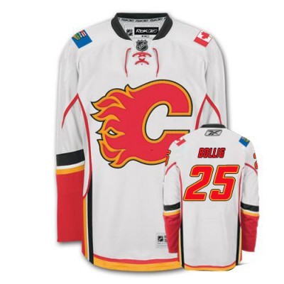 Brandon Bollig Calgary Flames #25 Road Big And Tall Jersey - White