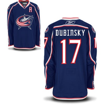 Brandon Dubinsky Columbus Blue Jackets #17 Home A Patch Big And Tall Jersey - Blue