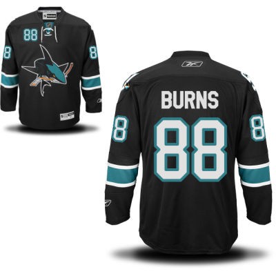 Brent Burns San Jose Sharks #88 Alternate Big And Tall Jersey - Black