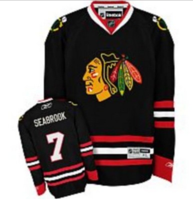 Brent Seabrook Chicago Blackhawks #7 Alterante Big And Tall Jersey - Black