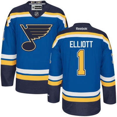 Brian Elliott St. Louis Blues #1 Home Big And Tall Jersey - Blue