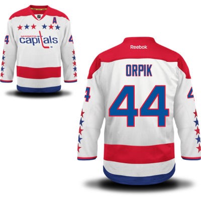 Brooks Orpik Washington Capitals #44 Alternate A Patch Big And Tall Jersey - White