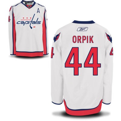 Brooks Orpik Washington Capitals #44 Road A Patch Big And Tall Jersey - White