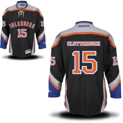 Cal Clutterbuck New York Islanders #15 Alternate Big And Tall Jersey - Black