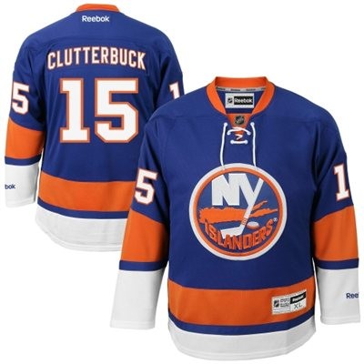 Cal Clutterbuck New York Islanders #15 Home Big And Tall Jersey - Blue