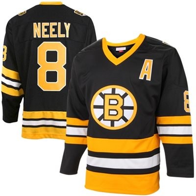 Cam Neely Boston Bruins #8 Throwback Vintage A Patch Big And Tall Jersey - Black