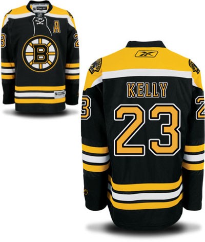 Chris Kelly Boston Bruins #23 Home A Patch Big And Tall Jersey - Black