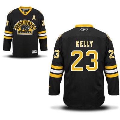 Chris Kelly Boston Bruins #23 Third A Patch Big And Tall Jersey - Black