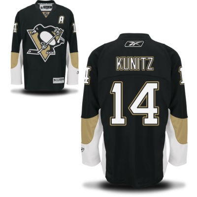 Chris Kunitz Pittsburgh Penguins #14 Home A Patch Big And Tall Jersey - Black