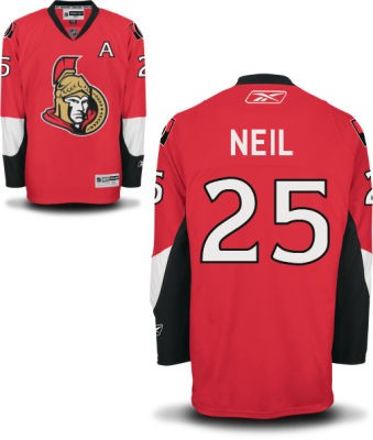 Chris Neil Ottawa Senators #25 Home A Patch Big And Tall Jersey - Red