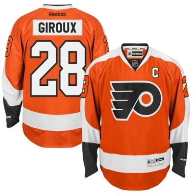 Claude Giroux Philadelphia Flyers #28 Home C Patch Big And Tall Jersey - Orange