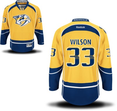 Colin Wilson Nashville Predators #33 Home Big And Tall Jersey - Gold