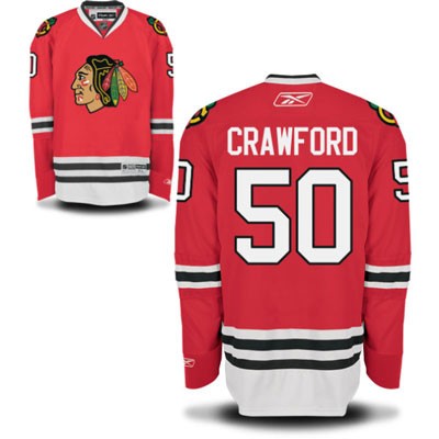 Corey Crawford Chicago Blackhawks #50 Home Big And Tall Jersey - Red