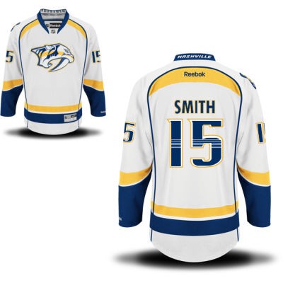 Craig Smith Nashville Predators #15 Road Big And Tall Jersey - White