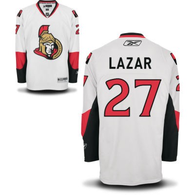 Curtis Lazar Ottawa Senators #27 Road Big And Tall Jersey - White