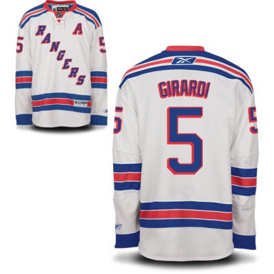 Daniel Girardi New York Rangers #5 Road A Patch Big And Tall Jersey - White